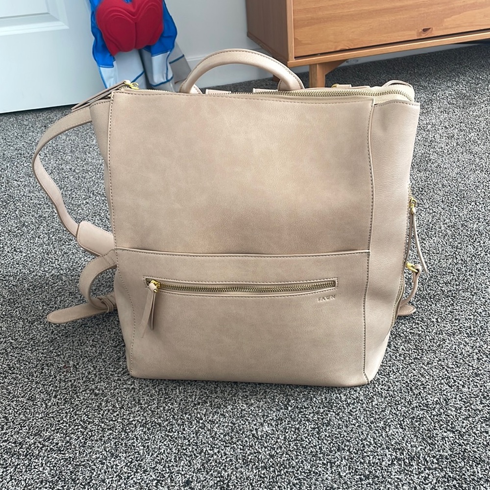 The Fawn + Nordstrom Square Diaper bag, +binky holder and stroller straps